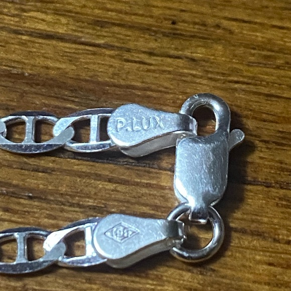 Menโs Solid Sterling Silver Mariner Design Necklace. - Picture 5 of 7